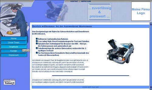 Autowerkstatt Template